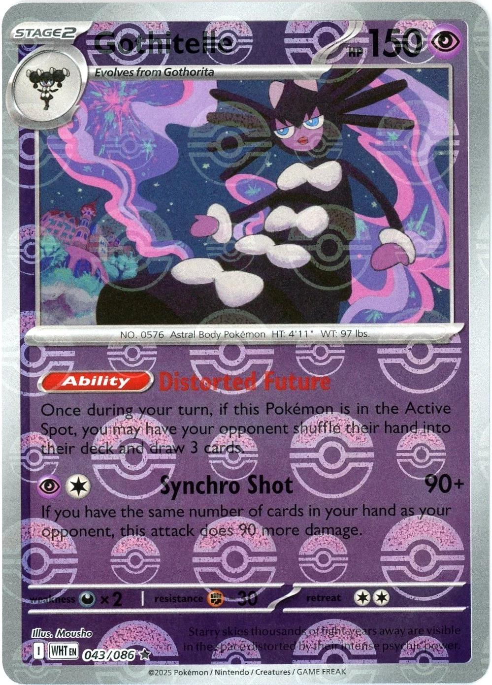White Flare Gothitelle [Poke-Ball] Pokémon card